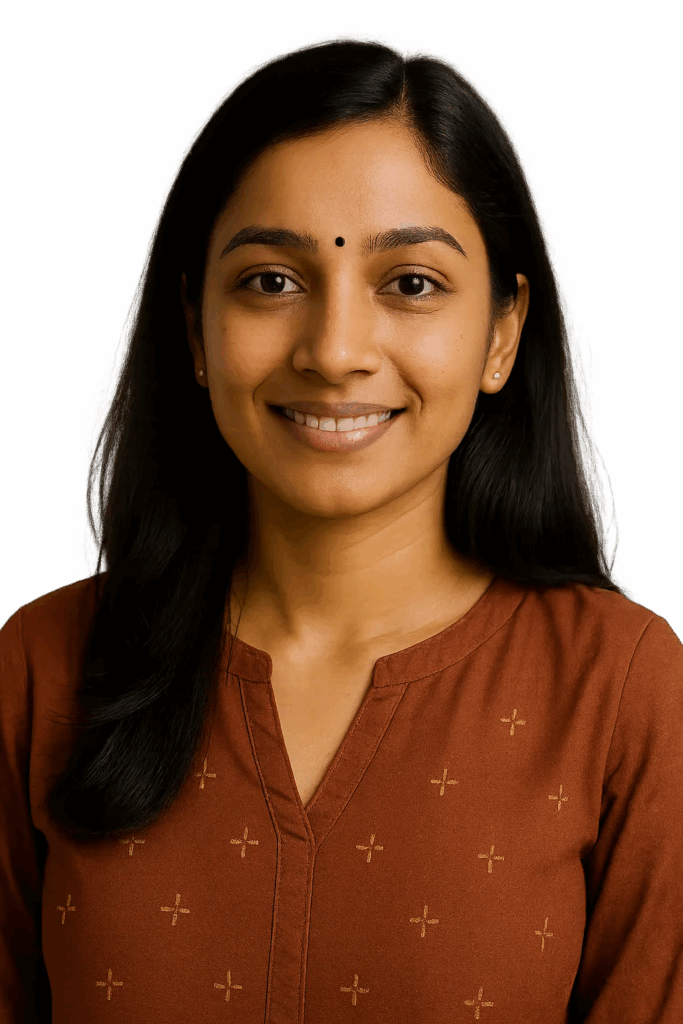 Anna Itkar portrait with quote about EMS Results 2025, recalling her Anna University days and how results felt like milestones.