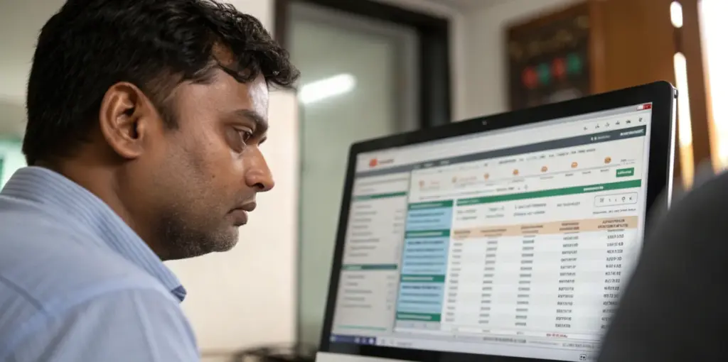 An account manager verifies active betting ID status on a desktop.