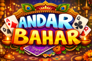 Andar Bahar Indian casino card game with traditional design elements and playing cards representing probability-based gameplay
